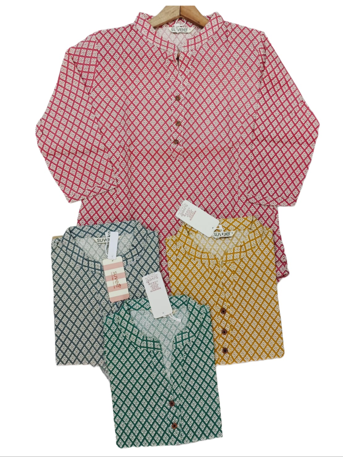 PRINTED COTTON SHORT KURTI